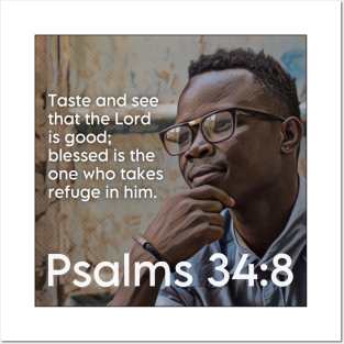 Psalms 34:8 Posters and Art